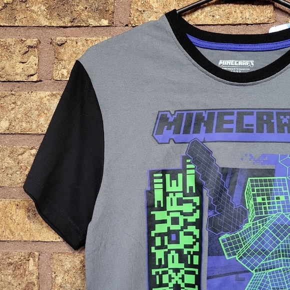 Minecraft Graphic T-Shirt Size 10/12 - Picture 4 of 6